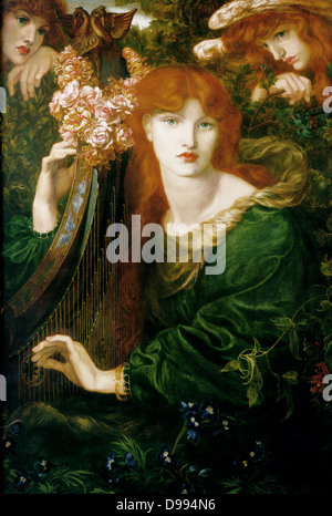 Dante Gabriel Rossetti (1828 – 1882) La Ghirlandata, 1871-1874 Stockfoto