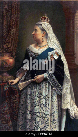 Souvenir-Porträt von Königin Victoria Stockfoto