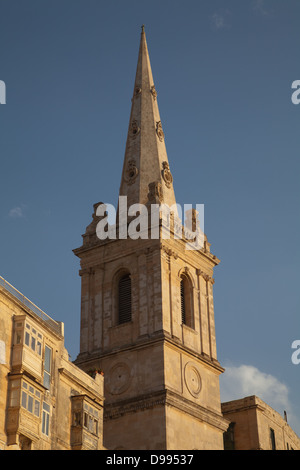 Die St Paul's pro-Kathedrale, Valletta, Malta. Stockfoto