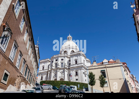 Kirche Santa Engrácia, besser bekannt als nationale Pantheon (Panteão Nacional). Lissabon, Portugal. barocke Architektur des 17. Jahrhunderts Stockfoto