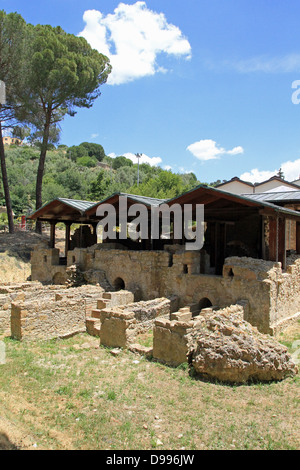 Die Villa Romana del Casale ist eine römische Villa, die im ersten Quartal des 4. Jahrhunderts errichtet. Stockfoto