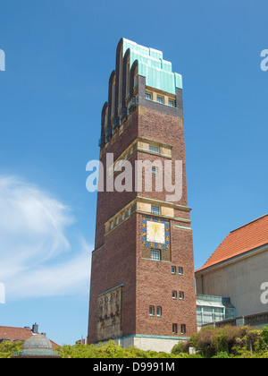 Hochzeitsturm Turm an Kuenstler Kolonie Künstlerkolonie in Darmstadt Deutschland Stockfoto