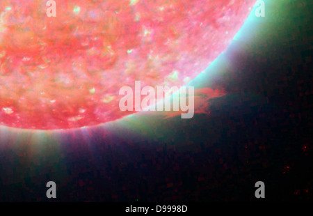 Ein dreidimensionales Bild der Sonne STEREO. Stockfoto