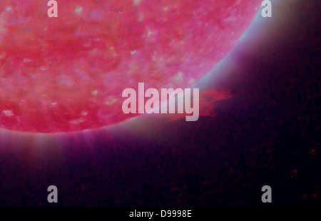 Ein dreidimensionales Bild der Sonne STEREO. Stockfoto