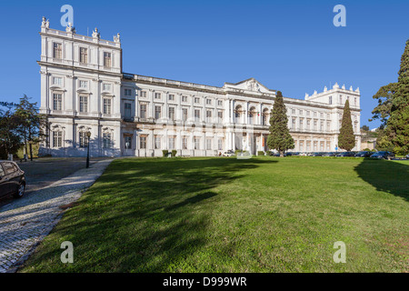 Ajuda National Palace. Lissabon, Portugal. 19. Jahrhundert neoklassischen Palast/Palacio Nacional da Ajuda Palast schloss royal Lisboa Royal Museum Stockfoto