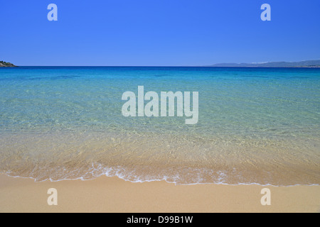 Hauptstrand, Pefkos, Rhodos (Rodos), die Dodekanes, Süd Ägäis, Griechenland Stockfoto