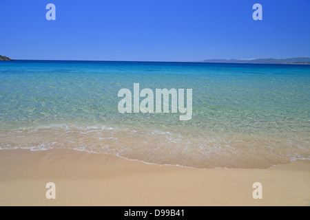 Hauptstrand, Pefkos, Rhodos (Rodos), die Dodekanes, Süd Ägäis, Griechenland Stockfoto