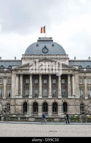 Brüssel, Belgien - das Zentrum der Königliche Palast von Brüssel, die offizielle Palast der Königlichen Familie. Stockfoto