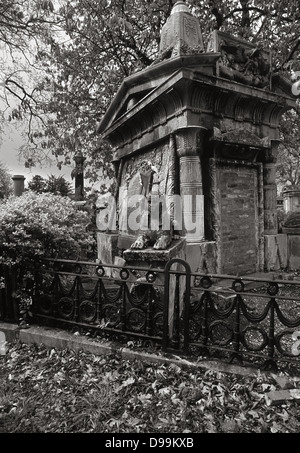 Kensal Green Cemetery, Harrow Road, Royal Borough of Kensington und Chelsea, London Stockfoto