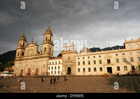 Cathedral Primada am Plaza de Bolívar, Bogota, Kolumbien, Südamerika Stockfoto