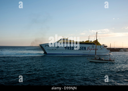 Fred. Olsen Express Fähre "Bocayna Express" Kanarische Inseln Stockfoto