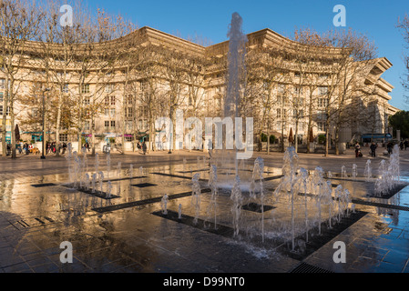 Place du Nombre d ' or, Antigone, Montpellier, Hérault, Languedoc-Roussillon, Frankreich Stockfoto