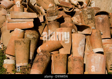 Spanischen Stil Dachziegel. Andalusien, Spanien. Stockfoto