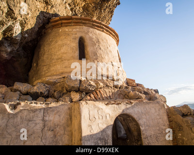 Die Kapelle des Klosters Vanis Kvabebi Höhle in der Region Samzche-Dschawacheti Georgiens in der Nähe der berühmten Höhle Stadt Vardzia Stockfoto