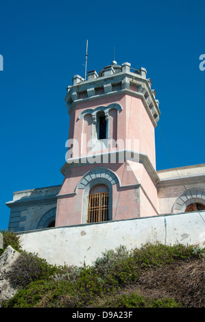 Leuchtturm, Kap Orlando, Sizilien, Italien, Capo d Orlando, Leuchttum, Kap Orlando, Sizilien, Italien, Capo d Orlando Stockfoto