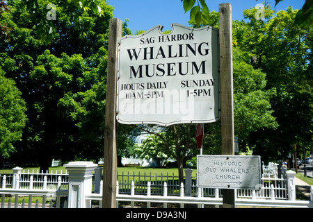 Sag Harbor Whaling Museum auf Long Island Stockfoto