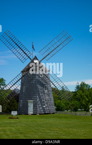 Haken-Windmühle auf Long Island Stockfoto