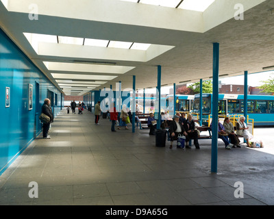 Busbahnhof in Crewe Cheshire UK Stockfoto