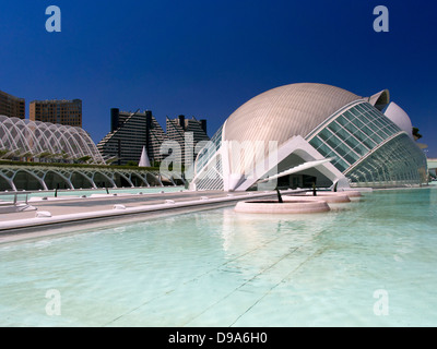 Valencias Ciudad de Las Artes y Las Ciencias, Spanien - Hemisfèric 4 Stockfoto