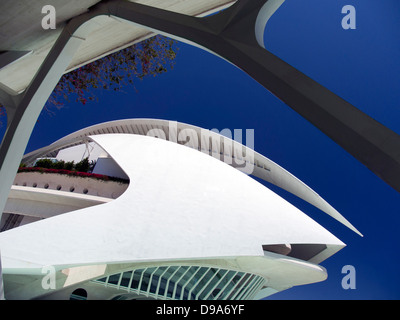 Valencias Ciudad de Las Artes y Las Ciencias, Spanien - El Palau de Les Arts Reina Sofía Stockfoto