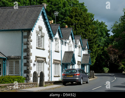 Stilisierten Häuser Holker Estate, South Lakeland, Cumbria, England UK Stockfoto