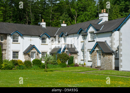 Stilisierten Häuser Holker Estate, South Lakeland, Cumbria, England UK Stockfoto