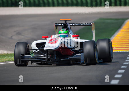 Renntag für Runde 2 der Baureihe 2013 GP3. 16. Juni 2013. Circuit Ricardo Tormo. Valencia, Spanien. #1 Conor Daly (USA) - ART Grand Prix, dem späteren Sieger Credit: Action Plus Sport/Alamy Live News Stockfoto