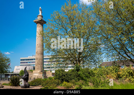 Lord Hill Spalte, außerhalb der Shirehall in Shrewsbury. Stockfoto