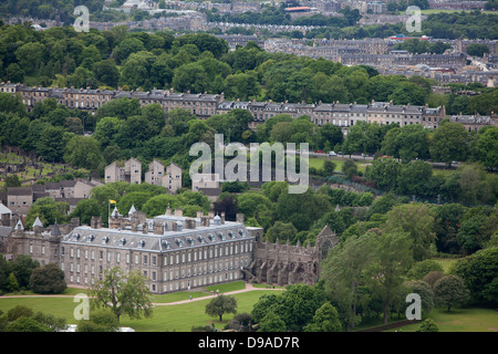 Holyrood Palace, die offizielle Residenz des Monarchen des Vereinigten Königreichs in Schottland. Stockfoto