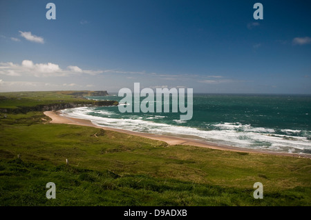 Whitepark Bay im County Antrim, Nordirland, Vereinigtes Königreich Stockfoto