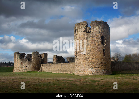 Burg Feuerstein Flint Flintshire North East Wales UK Stockfoto