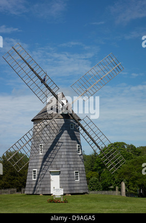 Haken-Windmühle auf Long Island Stockfoto