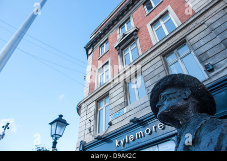 Die Statue von James Joyce im Zentrum von Dublin in die Republik Irleand Stockfoto