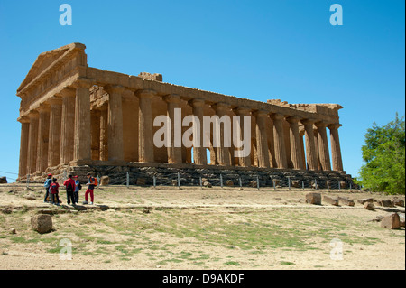 Concordia-Tempel-Tal der Tempel Agrigent Sizilien Italien Concordia Tempel Tal der Tempel Agrigent Sizilien Italien Agrigento Stockfoto