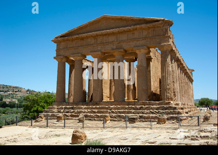 Concordia-Tempel-Tal der Tempel Agrigent Sizilien Italien Concordia Tempel Tal der Tempel Agrigent Sizilien Italien Agrigento Stockfoto