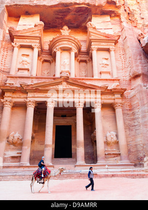 Al Khazneh in Petra, Jordanien Stockfoto