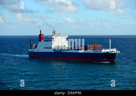 Frachter Port of Miami Florida FL US Atlantic Stockfoto