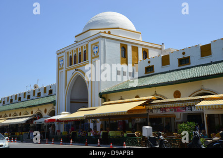 Altmarkt (Nea Agora), Mandraki Hafen, Altstadt, Altstadt von Rhodos, Rhodos, Dodekanes, Griechenland Stockfoto