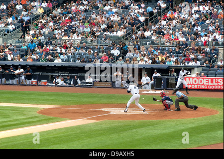 Die New York Yankees spielen an ihre Heimstätte. Stockfoto