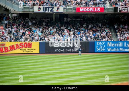 Die New York Yankees spielen an ihre Heimstätte. Stockfoto