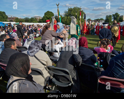 Türkische Gemeinde-Festival mit Musik-Festspiele und traditionelle Essensstände in London, Großbritannien Stockfoto