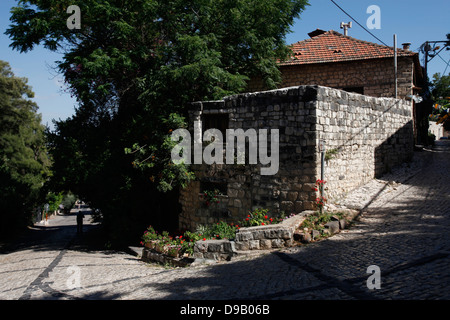 Die alte Stadt von Rosh Pinna in den Osthängen des Mount Kna'anin in den oberen Galiläa Nordisrael Stockfoto