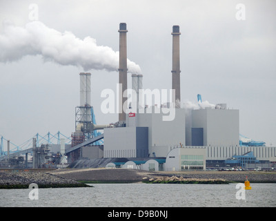 Neue Kohleverbrennung Eon Energie-Anlage auf der Maasvlakte 2, der Hafen von Rotterdam einer der größten Energieverbraucher im Land ist. Stockfoto