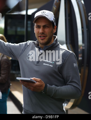 Statt Gary Paffett in die zweite Runde der DTM in Brands Hatch Circuit, Kent, UK am 18./19. Juni 2013. Stockfoto