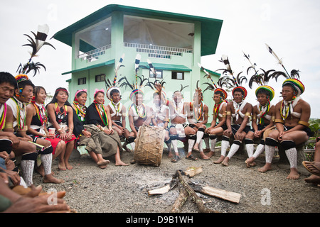 Naga-Stammes-Leute bei Hornbill Festival, Kohima, Nagaland, Indien Stockfoto