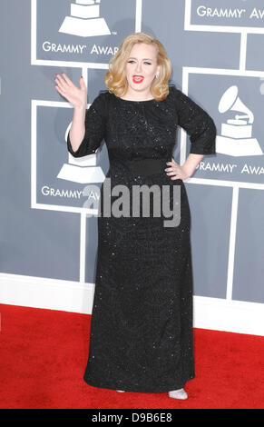Adele Adkins 54th Annual GRAMMY Awards (die Grammys) – 2012 Ankünfte gehalten im Staples Center Los Angeles, Kalifornien - 12.02.12 Stockfoto