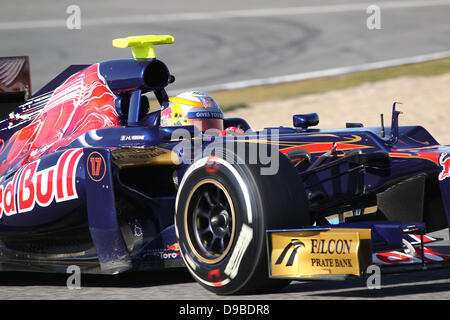 Jean-Eric Vergne, Frankreich, Team Toro Rosso F1 - Formel 1 - Strecke testen Jerez, Spanien - 09.02.12 *** Stockfoto