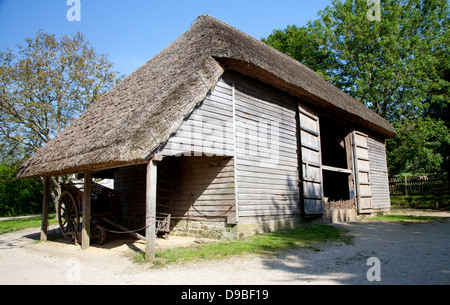 Außenseite des 17. Jahrhunderts Hof Scheune von Lee-on-Solent, Hampshire Stockfoto