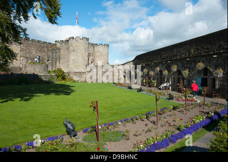 Queen Anne Garten, Stirling Castle, Stirling, Schottland, große Großbritannien, Europa, Garten von Koenigin Anne, Schloss Stirling, Aufregung Stockfoto