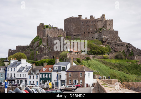 Jersey, Mont Orgueil Castle, Gorey, Channel Islands Stockfoto